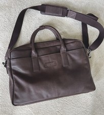 Faconnable Leather Laptop/Document Case