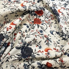 Cotton fabric gothic red - -,