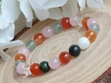 PCOS, FERTILITY, HORMONE BALANCING - CRYSTAL HEALING GEMSTONE BRACELET 8 or 4 mm