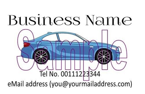 Business cards car valet - cards,