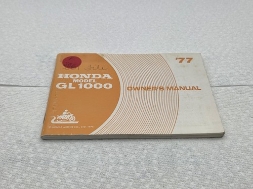 1977 honda gl1000 owner - 1977, owner's