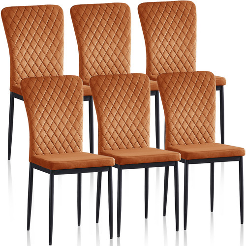 6pcs velvet dining chairs - 4/6pcs,