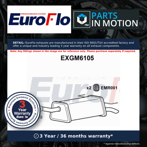 Exhaust back rear - back, box