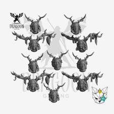 Blindfolded Pagan Heads with