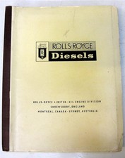 ROLLS ROYCE Diesels Engine Owners Workshop Manual #TSD 803 Third Issue