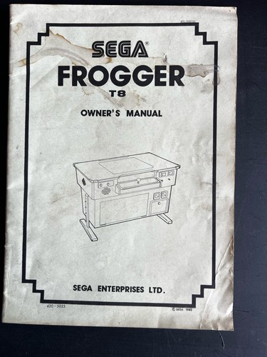 1982 sega frogger cocktail - sega, t8