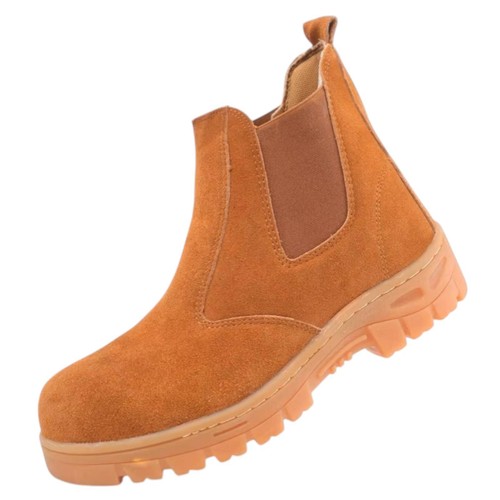 Mens leather safety chelsea - leather,