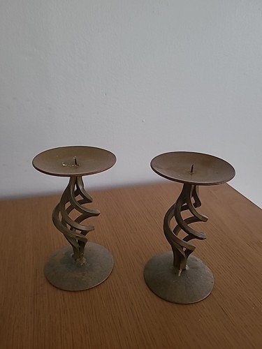 Steel metal candle holder - holder, with