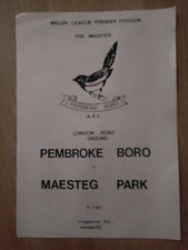 Pembroke Boro v Maesteg Park