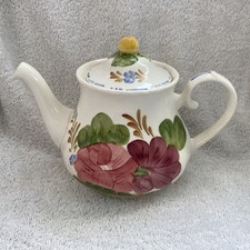 Simpsons Pottery Belle Fiore Teapot Hand Painted Floral Vintage Chanticleer Ware