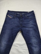 Men's Diesel Waykee W36 L29 Stretch Straight Leg Blue Denim