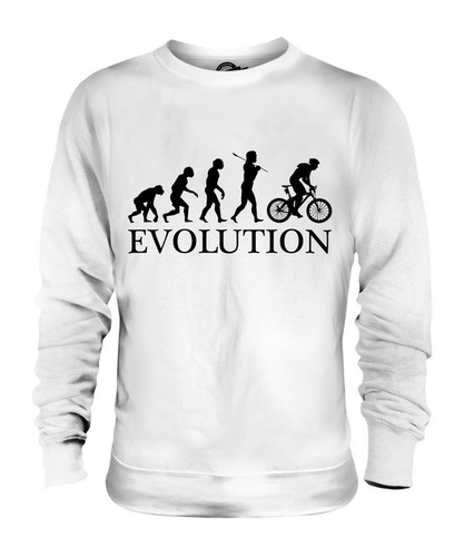 Mountain bike evolution man - mountain, of