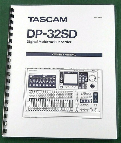 Tascam 32sd owner - tascam, owner's