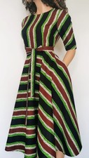 African print  dress with belt