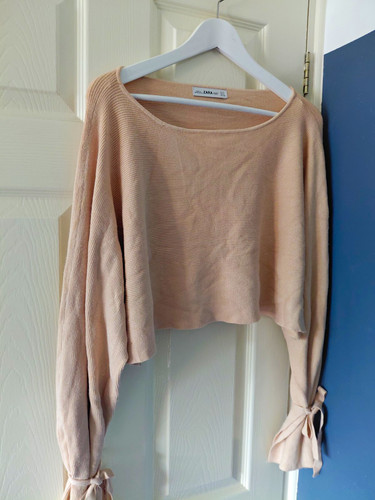 Zara beige knit - knit, long