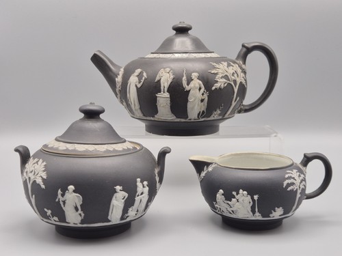 19th black white wedgwood - black, &