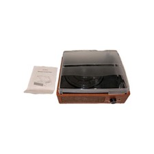 Wireless Bluetooth Turntable 3-Speed Vinyl Record Player with Built-In Speakers