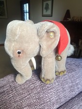 Vintage Original Steiff Ear Button Elephant 17cm 