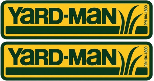 Yard man lawnmower stickers - lawnmower,