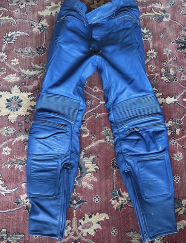 Blue armoured leather - blue,