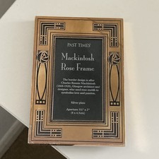 VTG Past Times Mackintosh Rose Frame Silver Plated Photo Picture Frame 8 X 4.5cm