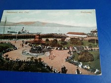Bandstand And Pier,  Rothesay,  Scotland Postcard Good Condition Posted
