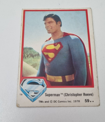 Superman card 1978 white - card,
