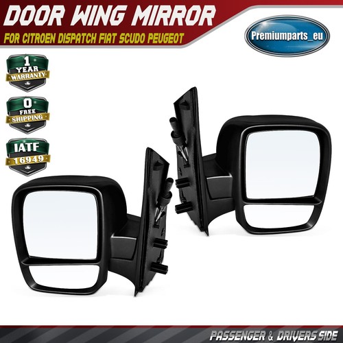 Pair manual wing mirror - pair,