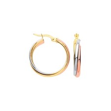 Russian Wedding Hoop Earrings