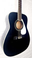 YAMAHA FG340 BLACK WITH WHITE PICKGUARD ACOUSTIC GUITAR
