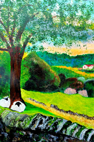 Original acrylic painting - original,