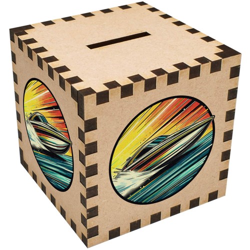 Powerboat racing money box - money,