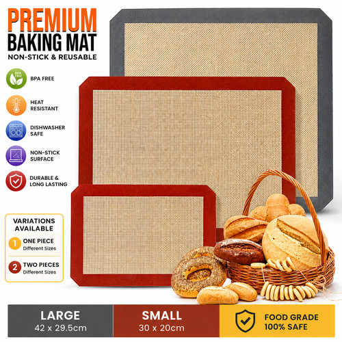 Silicone baking mat fibreglass - silicone,