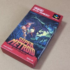 Super Metroid Complete Set Nintendo Super Famicom SFC Used w/Box and manual