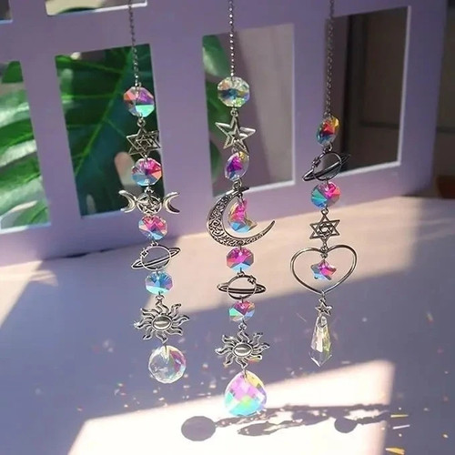 Crystal wind chime rainbow - crystal,