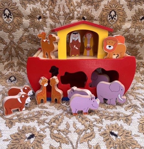 Elc wooden noah ark shape - noah's,