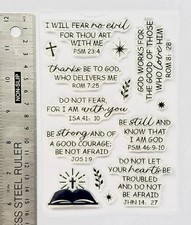 Clear rubber stamps Pray Faith