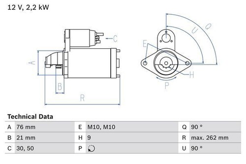 Bosch starter motor for bmw - bosch,