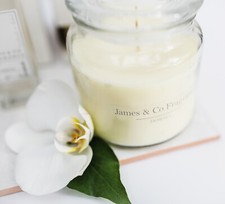 white  scented candles