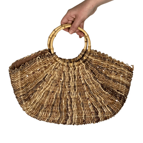 Hand woven semi circle - circle,