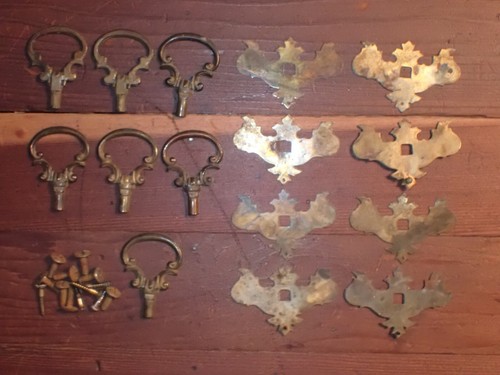 Lot vintage brass - lot, of