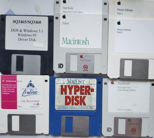 Vintage apple macintosh floppy - apple,