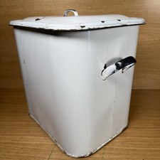 Vintage enamel bread - vintage, tin