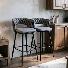 2pcs Swivel Barstools Kitchen