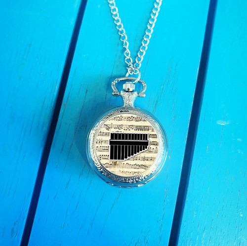 Panpipes pocket watch - panpipes, pan