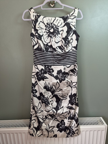 Coast black ivory floral satin - floral,