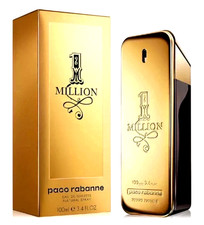 Paco Rabanne 1 Million 100ml EDT Spray for Men – Iconic Gold ,Fast Delivery