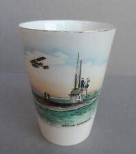 A Shelley Late Foley Nursery Ware Naval Scenes "British Submarine" beaker C.1914