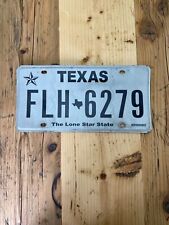 Vintage Texas - The Lone Star State US Car License Number Plate FLH 6279