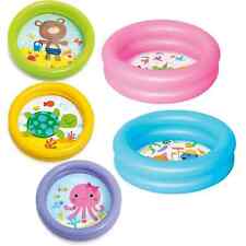 Kids Pool Baby Toddler Paddling 2 Ring Small 61cm Child Mini Inflatable 3 Colour